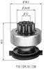 PINION ELECTROMOTOR MAGNETI MARELLI 940113020309 - Piesa auto compatibila cu mai multe marci
