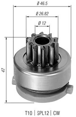Pinion electromotor Magneti Marelli 940113020423