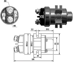 Solenoid electromotor Magneti Marelli 940113050018