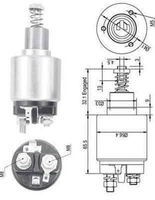SOLENOID ELECTROMOTOR MAGNETI MARELLI 940113050129 - Piesa auto compatibila cu mai multe marci