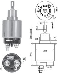 Solenoid electromotor Magneti Marelli 940113050128
