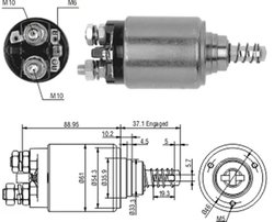 Solenoid electromotor Magneti Marelli 940113050186