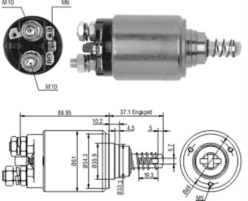 Solenoid electromotor Magneti Marelli 940113050186