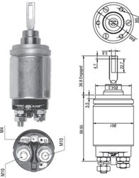 SOLENOID ELECTROMOTOR MAGNETI MARELLI 940113050259 - Piesa auto compatibila cu mai multe marci