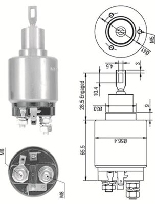 Solenoid electromotor Magneti Marelli 940113050270