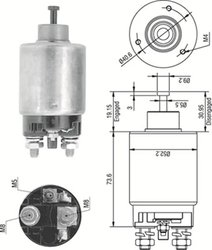 Solenoid electromotor Magneti Marelli 940113050316