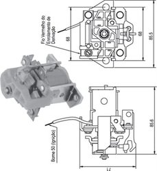 Solenoid electromotor Magneti Marelli 940113050336