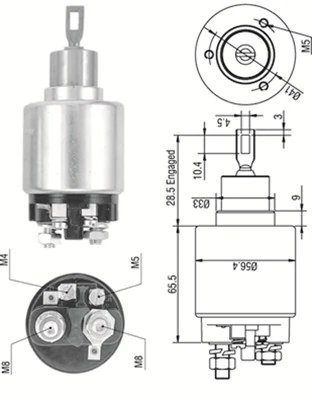 Solenoid electromotor Magneti Marelli 940113050323