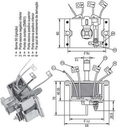 Solenoid electromotor Magneti Marelli 940113050337