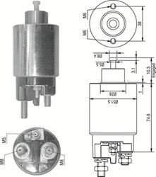 Solenoid electromotor Magneti Marelli 940113050354