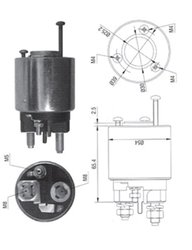 Solenoid electromotor Magneti Marelli 940113050373