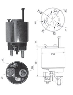 Solenoid electromotor Magneti Marelli 940113050373