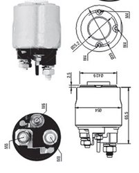 Solenoid electromotor Magneti Marelli 940113050570