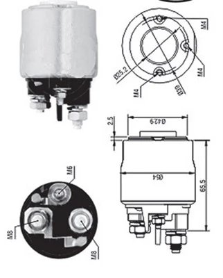 Solenoid electromotor Magneti Marelli 940113050570