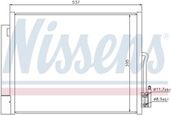 RADIATOR CLIMATIZARE NISSENS 940156 - Compatibil cu OPEL, VAUXHALL