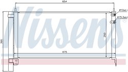 RADIATOR CLIMATIZARE NISSENS 940175 - Compatibil cu LEXUS, TOYOTA