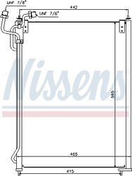 RADIATOR CLIMATIZARE NISSENS 940180 - Compatibil cu MERCEDES-BENZ