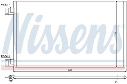 RADIATOR CLIMATIZARE NISSENS 940184 - Compatibil cu MERCEDES-BENZ, RENAULT