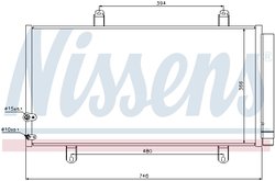 RADIATOR CLIMATIZARE NISSENS 940194 - Compatibil cu LEXUS, TOYOTA