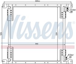 RADIATOR CLIMATIZARE NISSENS 940242 - Compatibil cu MERCEDES-BENZ
