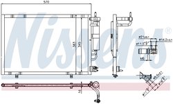RADIATOR CLIMATIZARE NISSENS 940277 - Compatibil cu FORD