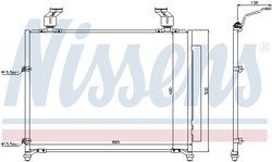 RADIATOR CLIMATIZARE NISSENS 940295 - Compatibil cu HONDA