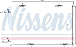 RADIATOR CLIMATIZARE NISSENS 940333 - Compatibil cu CITROEN, PEUGEOT