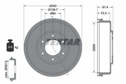 TAMBUR FRANA TEXTAR 94035300 - Compatibil cu FIAT, MITSUBISHI, RAM