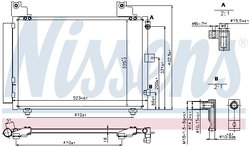 RADIATOR CLIMATIZARE NISSENS 940359 - Compatibil cu DAIHATSU