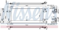 RADIATOR CLIMATIZARE NISSENS 940376 - Compatibil cu MERCEDES-BENZ