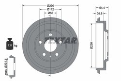 TAMBUR FRANA TEXTAR 94039300 - Compatibil cu VW
