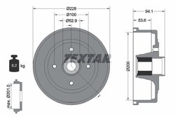 Tambur frana Textar 94041100