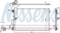 RADIATOR CLIMATIZARE NISSENS 940417 - Compatibil cu NISSAN