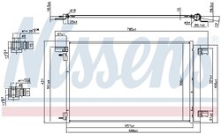 RADIATOR CLIMATIZARE NISSENS 940479 - Compatibil cu CITROEN, PEUGEOT