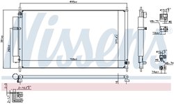 RADIATOR CLIMATIZARE NISSENS 940502 - Compatibil cu HONDA