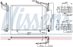 RADIATOR CLIMATIZARE NISSENS 940528 - Compatibil cu FORD