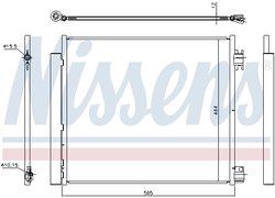 RADIATOR CLIMATIZARE NISSENS 940546 - Compatibil cu NISSAN, RENAULT