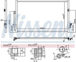 RADIATOR CLIMATIZARE NISSENS 940556 - Compatibil cu NISSAN