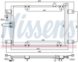 RADIATOR CLIMATIZARE NISSENS 940578 - Compatibil cu SUZUKI