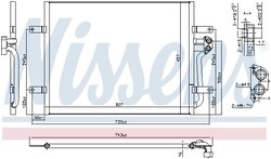 RADIATOR CLIMATIZARE NISSENS 940585 - Compatibil cu MAN, VW