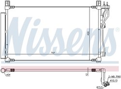 RADIATOR CLIMATIZARE NISSENS 940606 - Compatibil cu HYUNDAI