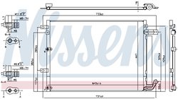 RADIATOR CLIMATIZARE NISSENS 940675 - Compatibil cu JEEP