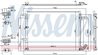 RADIATOR CLIMATIZARE NISSENS 940675 - Compatibil cu JEEP
