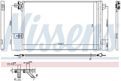 RADIATOR CLIMATIZARE NISSENS 940732 - Compatibil cu VW