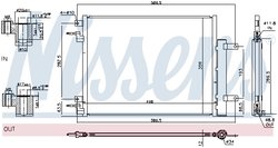 RADIATOR CLIMATIZARE NISSENS 940733 - Compatibil cu OPEL, VAUXHALL