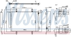 RADIATOR CLIMATIZARE NISSENS 940747 - Compatibil cu SUZUKI