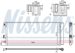 RADIATOR CLIMATIZARE NISSENS 940791 - Compatibil cu OPEL, VAUXHALL