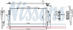 RADIATOR CLIMATIZARE NISSENS 940840 - Piesa auto compatibila cu mai multe marci