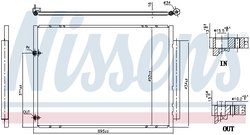 RADIATOR CLIMATIZARE NISSENS 940848 - Compatibil cu TOYOTA