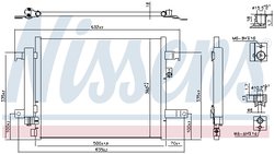 RADIATOR CLIMATIZARE NISSENS 941044 - Compatibil cu MAZDA